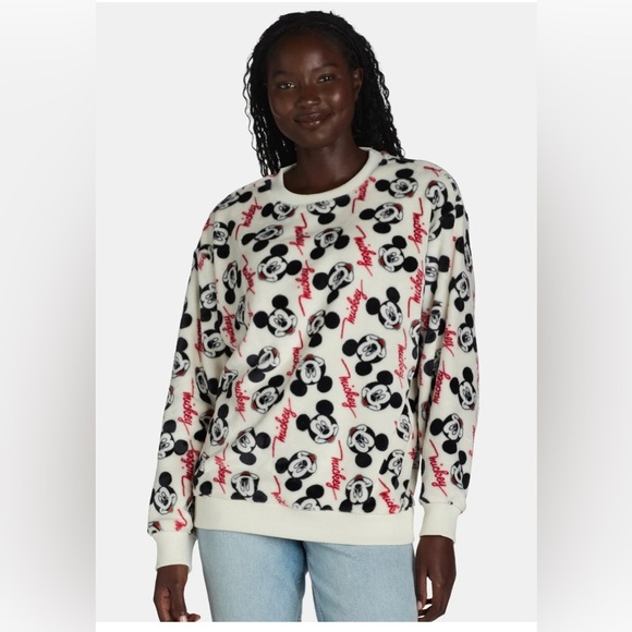 Mickey Mouse Women's Plush Graphic Character Sweatshirt Gift Box | NEW/NWT!!♥️🖤 - Picture 8 of 14